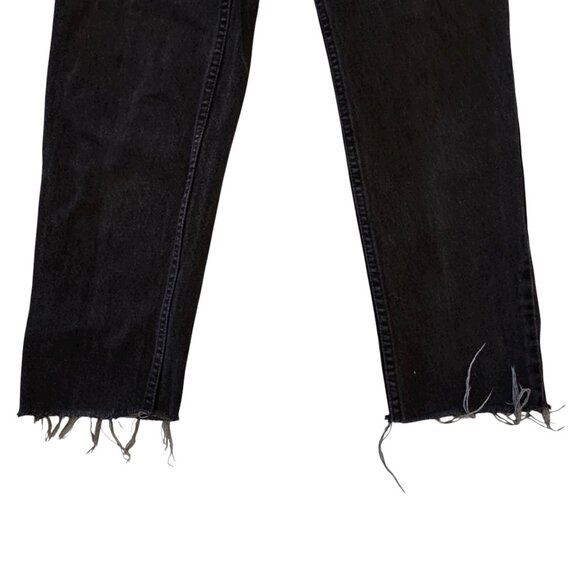 LEVIS 550 Relaxed Fit Tapered Legs Washed Black Jeans Size 7 Medium - Picture 4 of 6